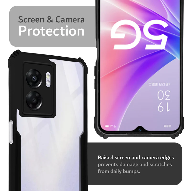 Premium Acrylic Transparent Back Cover for Oppo A57 2022 - Image 5