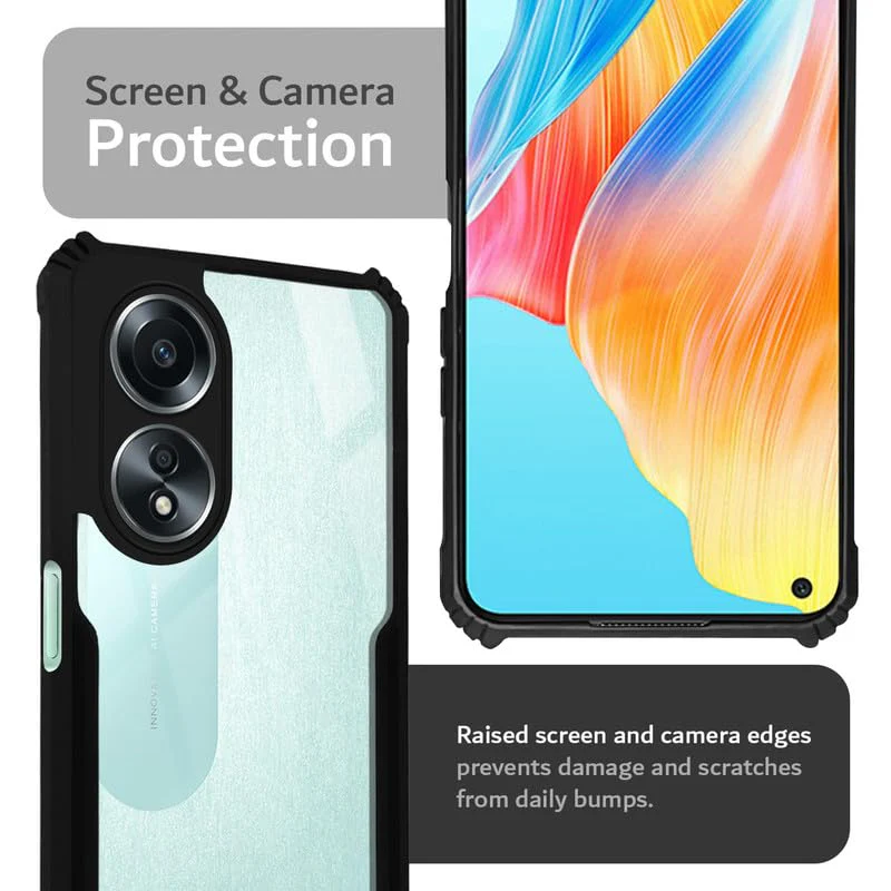 Premium Acrylic Transparent Back Cover for Oppo A58 4G - Image 6