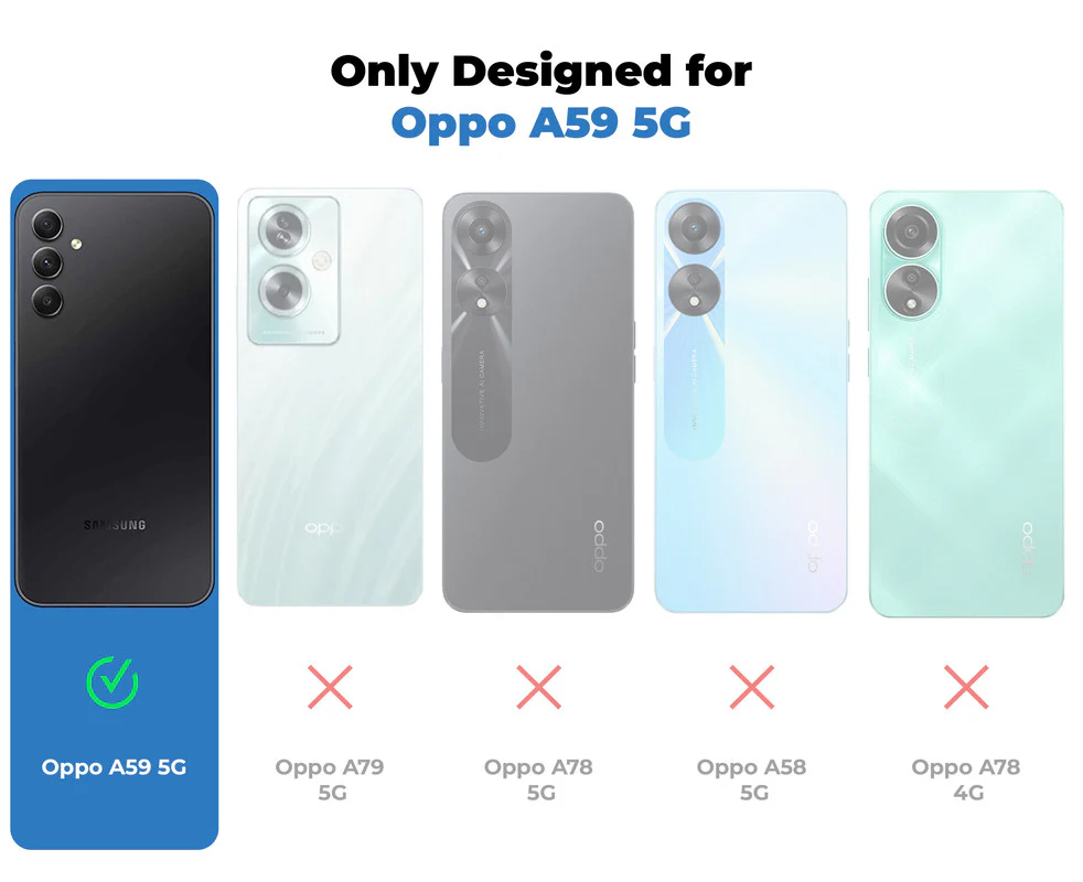 Premium Acrylic Transparent Back Cover for Oppo A59 5G - Image 2