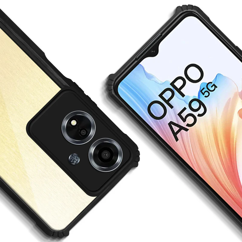 Premium Acrylic Transparent Back Cover for Oppo A59 5G - Image 4