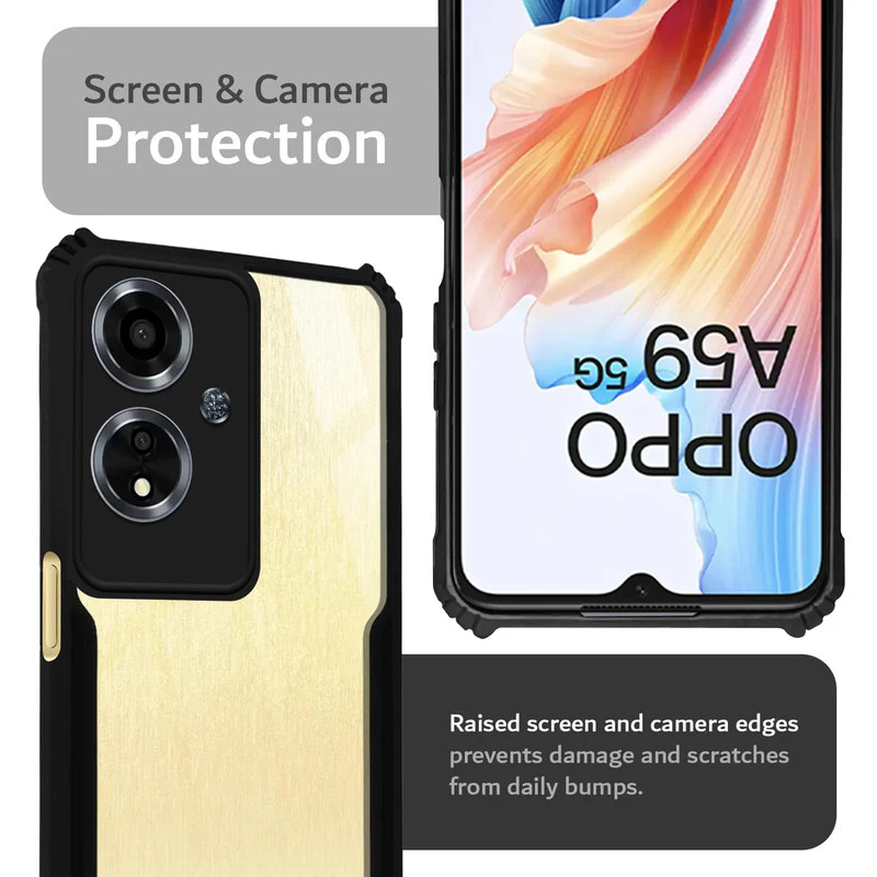 Premium Acrylic Transparent Back Cover for Oppo A59 5G - Image 7