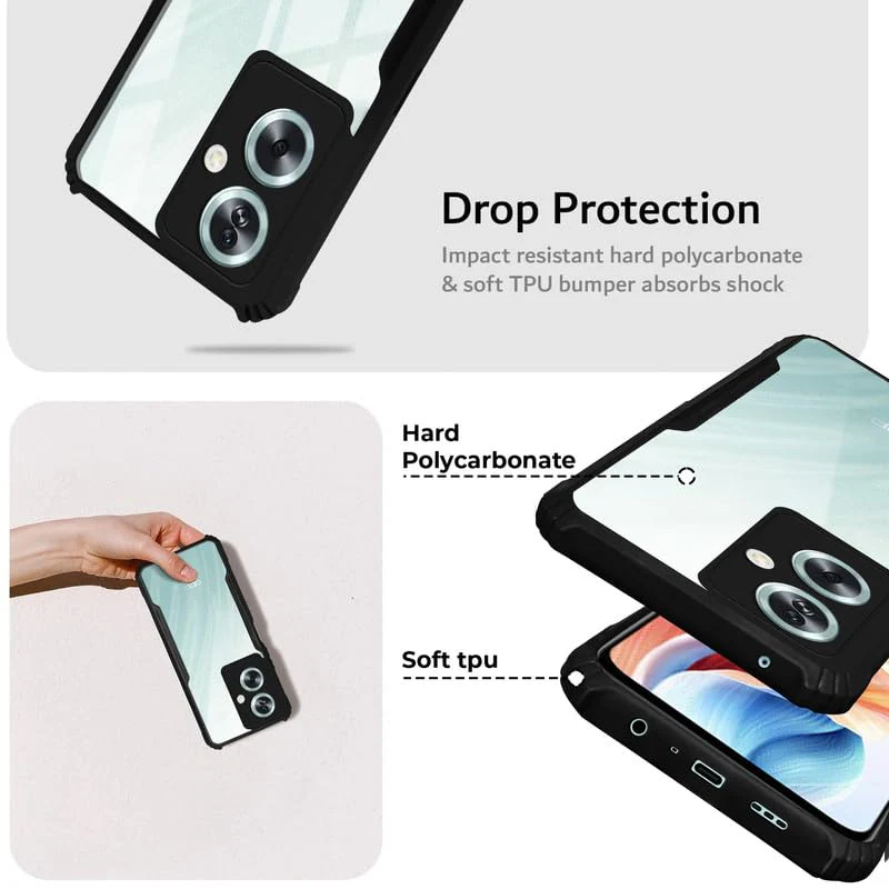 Premium Acrylic Transparent Back Cover for Oppo A79 5G - Image 4