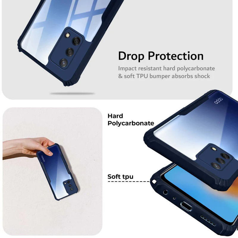 Premium Acrylic Transparent Back Cover for Oppo F19 4G - Image 3
