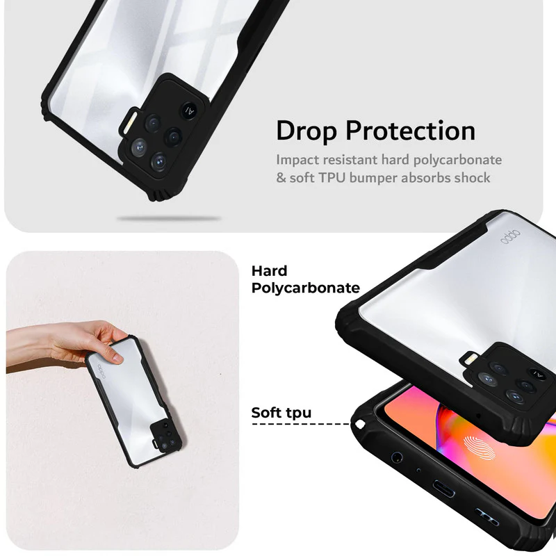 Premium Acrylic Transparent Back Cover for Oppo F19 Pro 4G - Image 2
