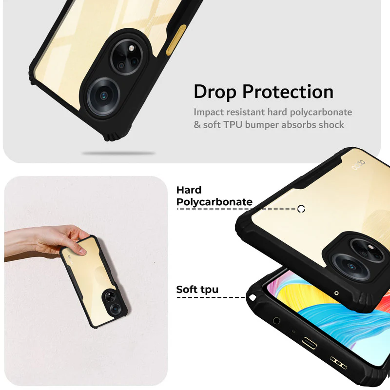 Premium Acrylic Transparent Back Cover for Oppo F23 5G - Image 4