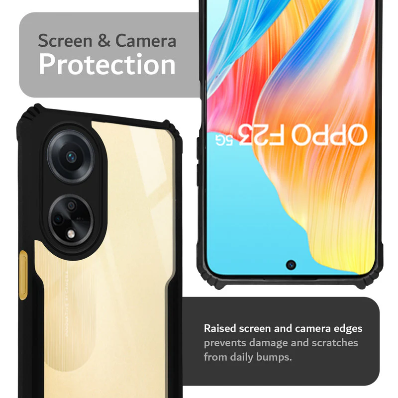 Premium Acrylic Transparent Back Cover for Oppo F23 5G - Image 6