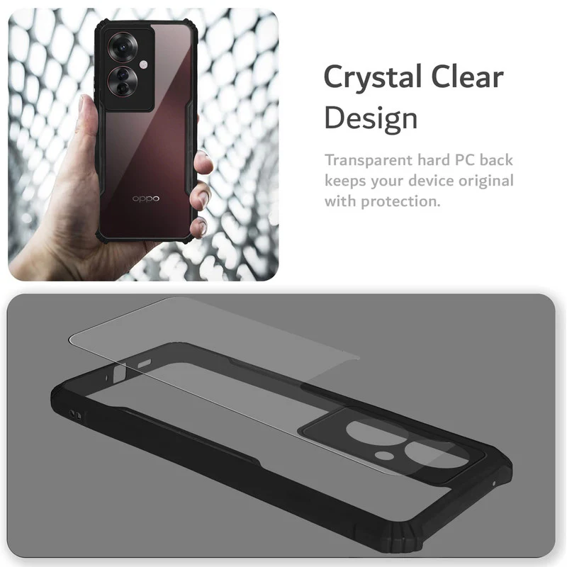 Premium Acrylic Transparent Back Cover for Oppo F25 Pro 5G - Image 3