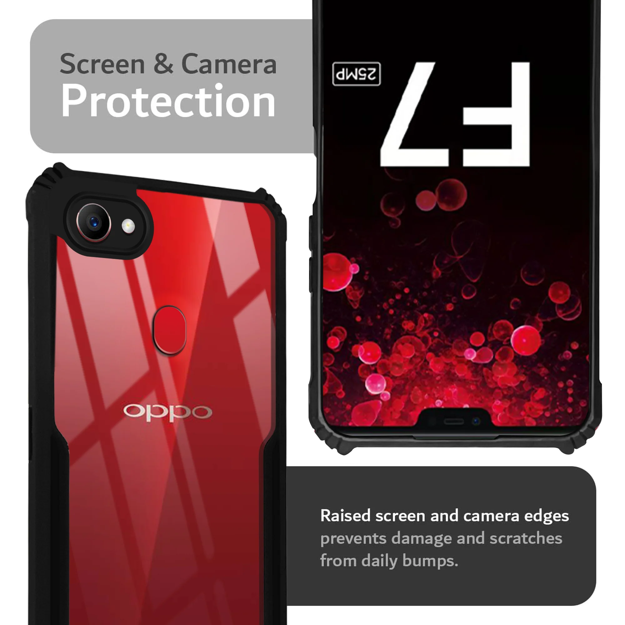 Premium Acrylic Transparent Back Cover for Oppo F7 - Image 6