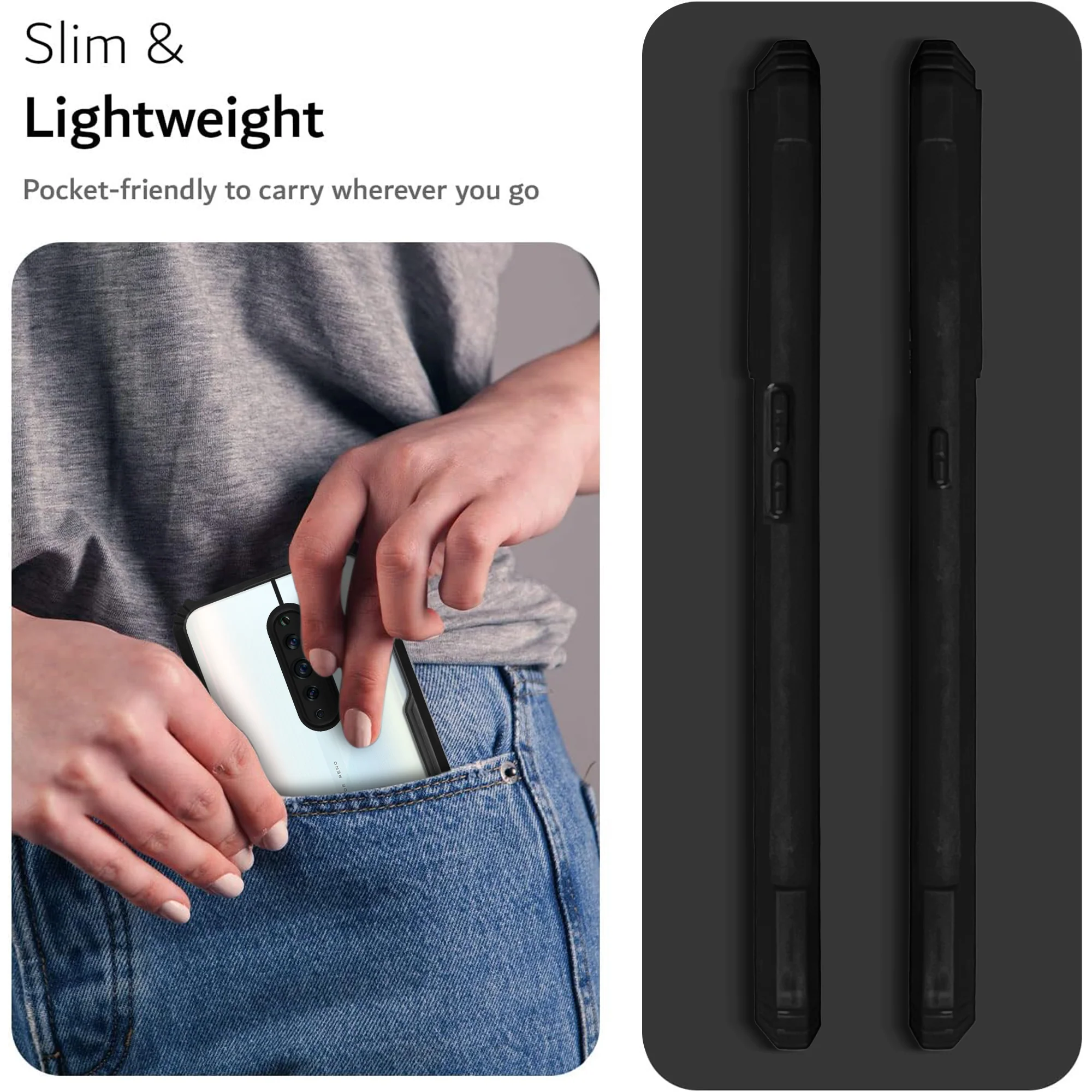 Premium Acrylic Transparent Back Cover for Oppo Reno 2Z - Image 7