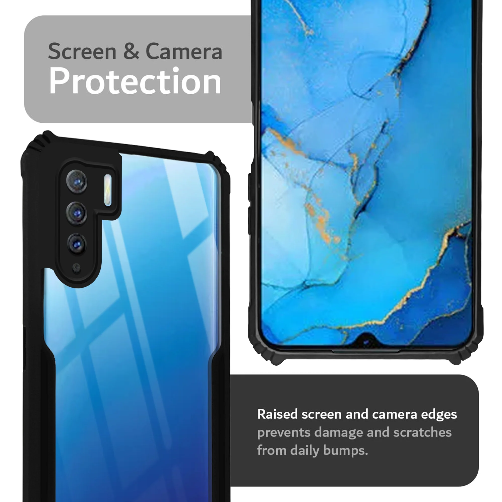 Premium Acrylic Transparent Back Cover for Oppo Reno 3 - Image 6