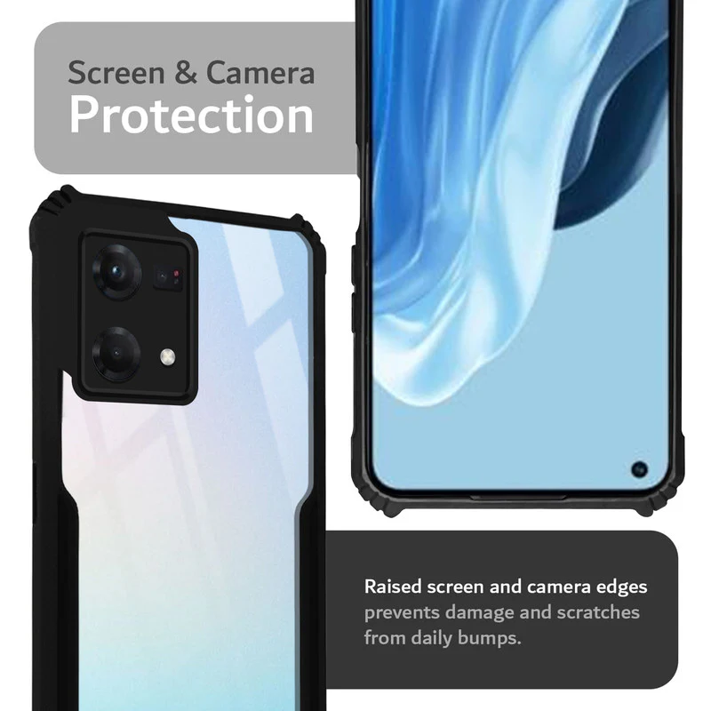 Premium Acrylic Transparent Back Cover for Oppo Reno 7 4G - Image 5