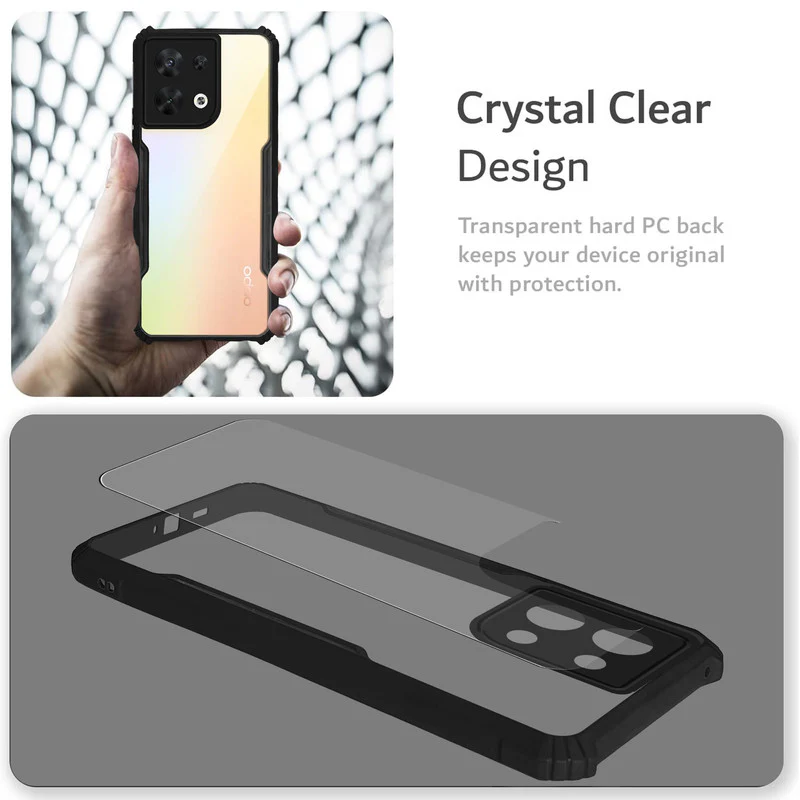 Premium Acrylic Transparent Back Cover for Oppo Reno 8 5G - Image 4