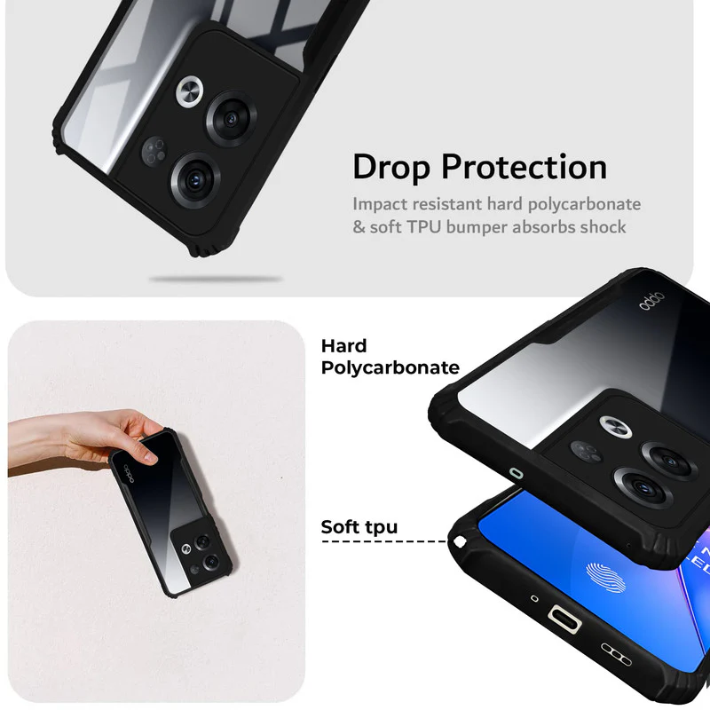 Premium Acrylic Transparent Back Cover for Oppo Reno 8 Pro 5G - Image 4
