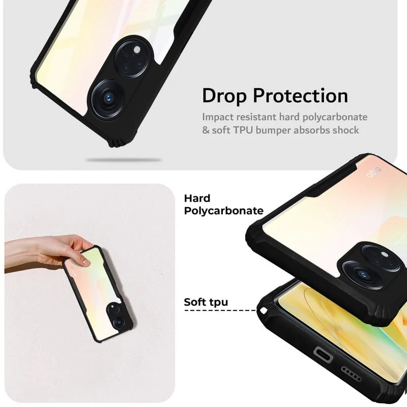 Premium Acrylic Transparent Back Cover for Oppo Reno 8T 5G - Image 5