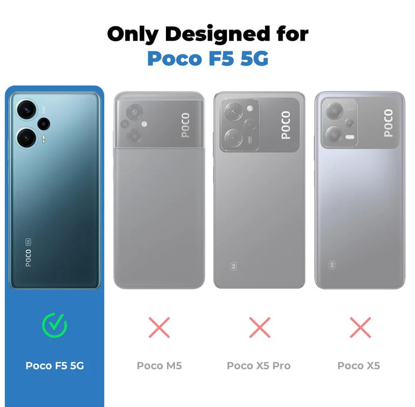 Premium Acrylic Transparent Back Cover for Poco F5 5G - Image 2
