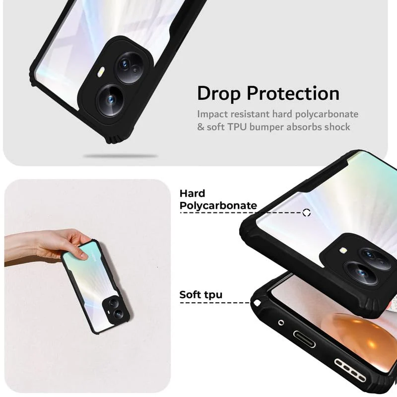 Premium Acrylic Transparent Back Cover for Realme 10 Pro Plus 5G - Image 5