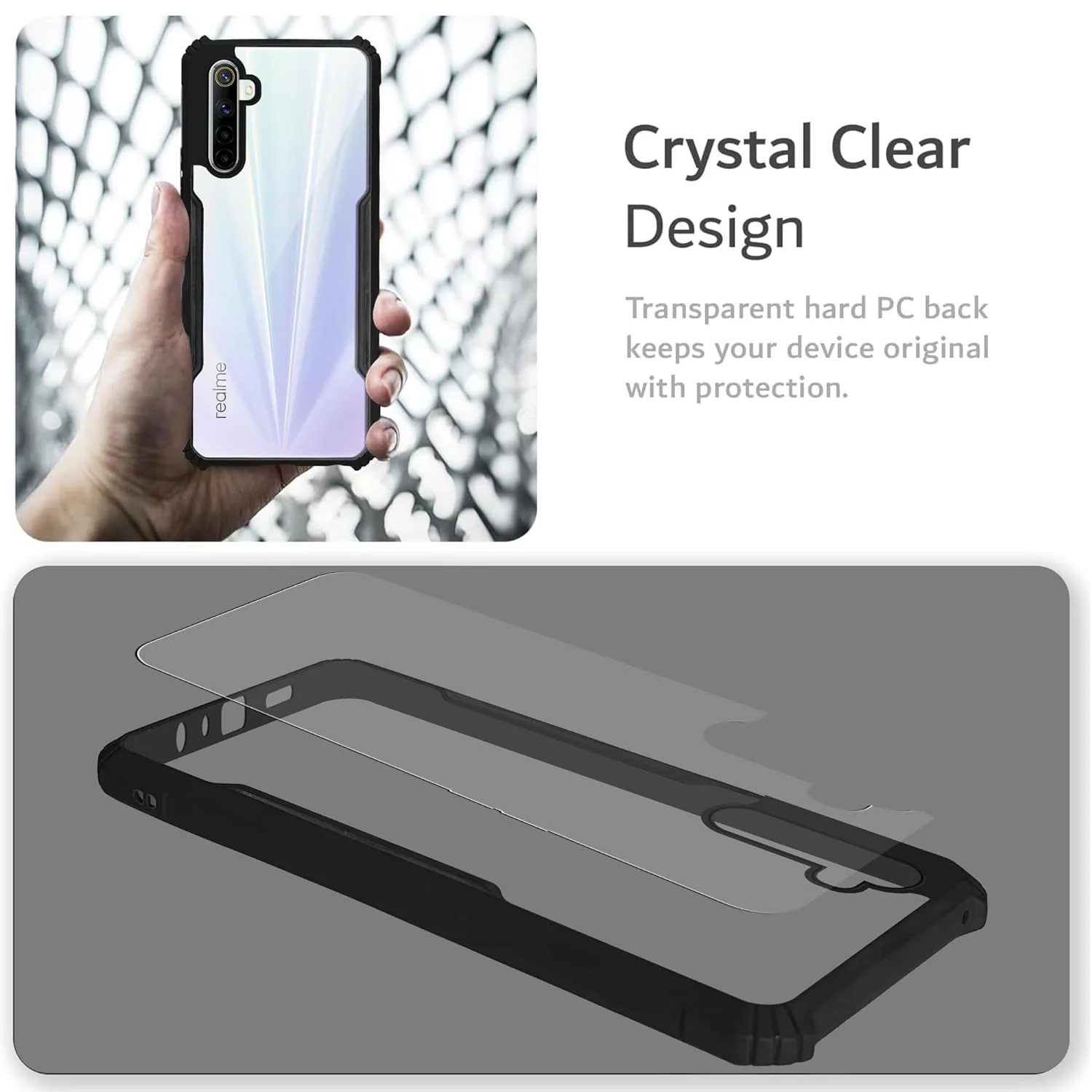 Premium Acrylic Transparent Back Cover for Realme 6 - Image 5