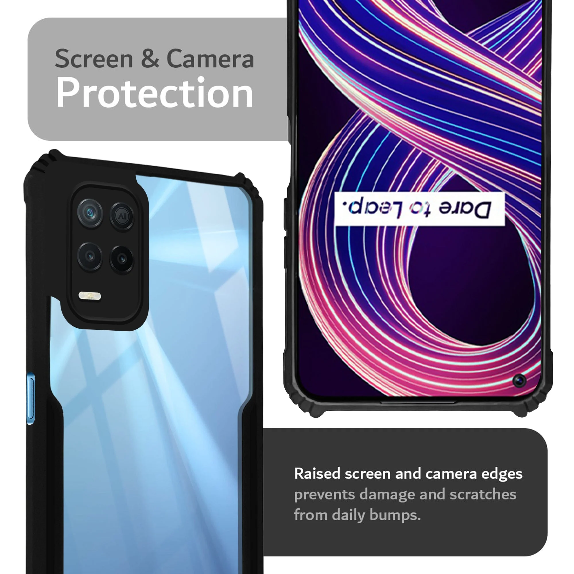 Premium Acrylic Transparent Back Cover for Realme 9 5G - Image 6