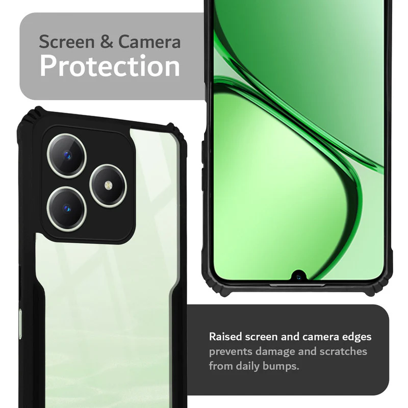 Premium Acrylic Transparent Back Cover for Realme C63 - Image 4