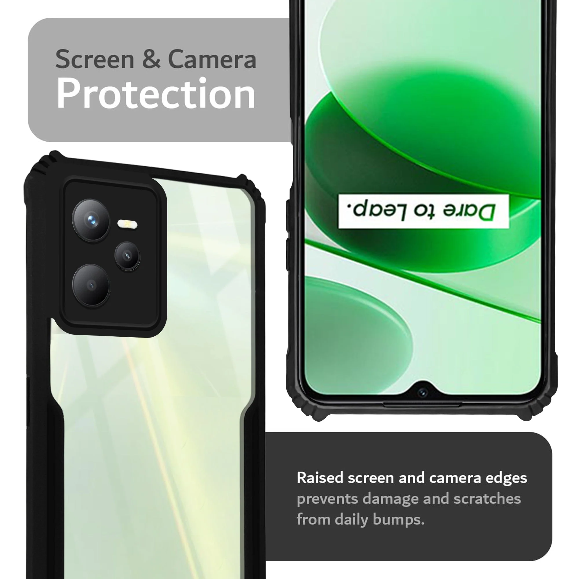Premium Acrylic Transparent Back Cover for Realme Narzo 50A Prime - Image 5