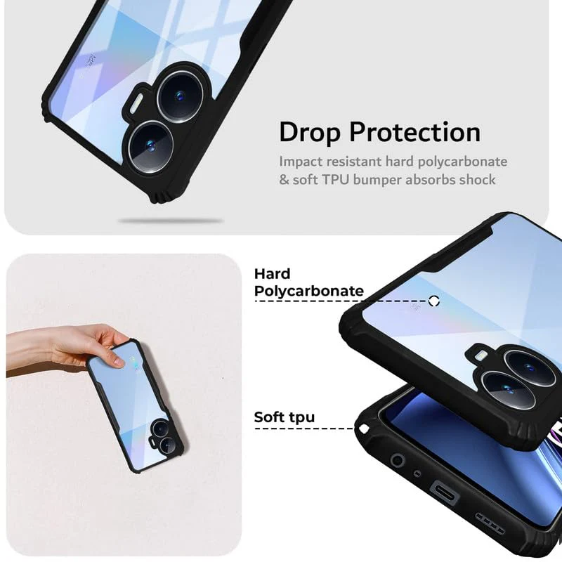 Premium Acrylic Transparent Back Cover for Realme Narzo N55 - Image 4