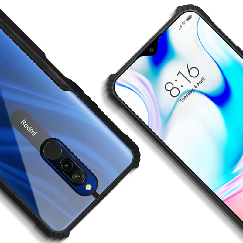 Premium Acrylic Transparent Back Cover for Redmi 8 - Image 8