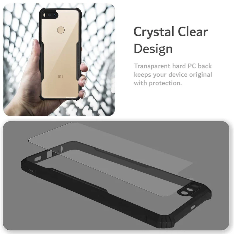 Premium Acrylic Transparent Back Cover for Redmi A1 Old - Image 4