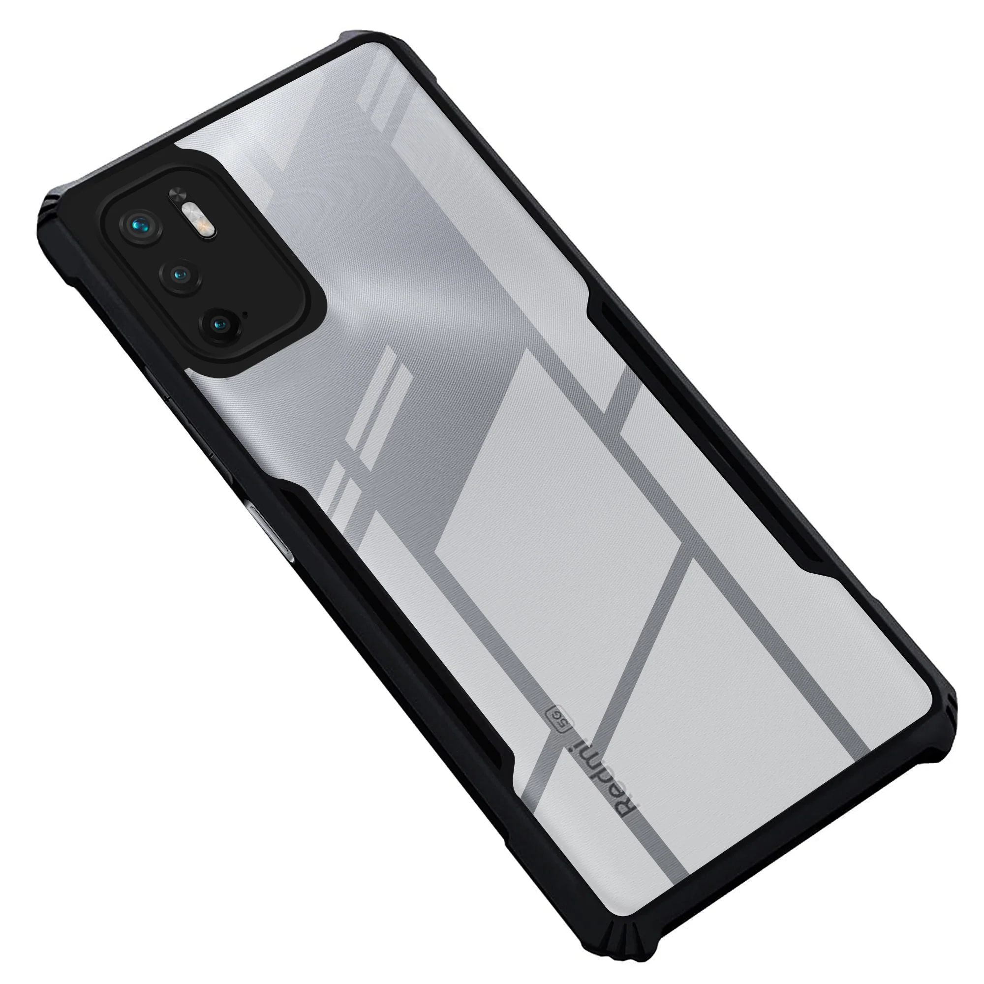 Premium Acrylic Transparent Back Cover for Redmi Note 10 5G