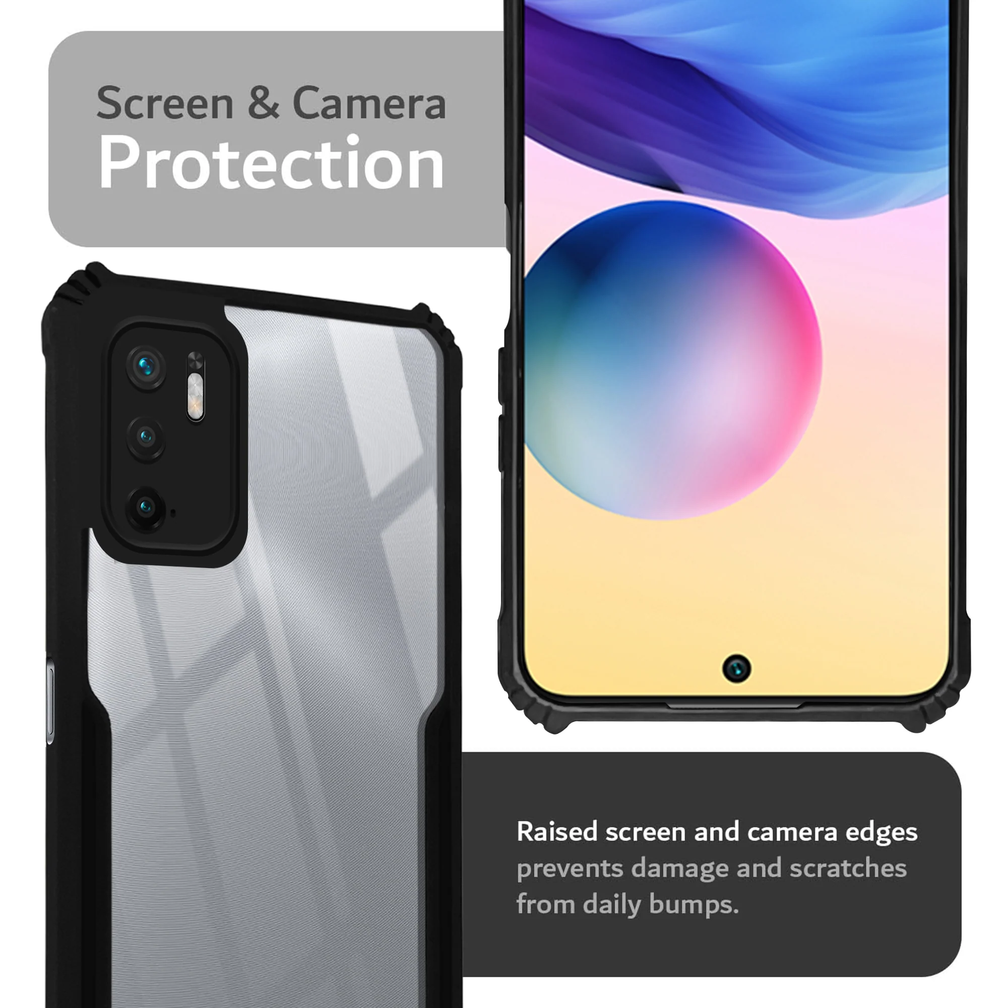 Premium Acrylic Transparent Back Cover for Redmi Note 10 5G - Image 6