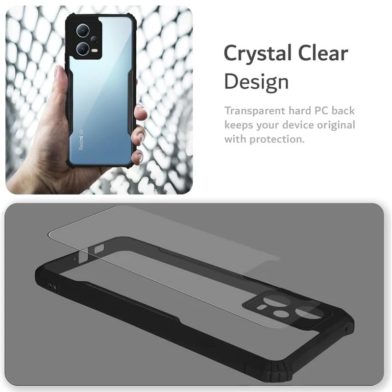 Premium Acrylic Transparent Back Cover for Redmi Note 12 5G - Image 5