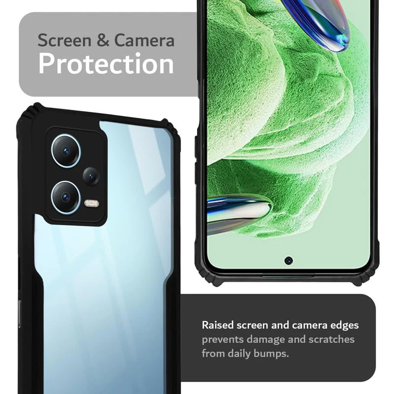 Premium Acrylic Transparent Back Cover for Redmi Note 12 5G - Image 6