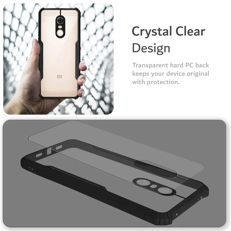 Premium Acrylic Transparent Back Cover for Redmi Note 4 - Image 3