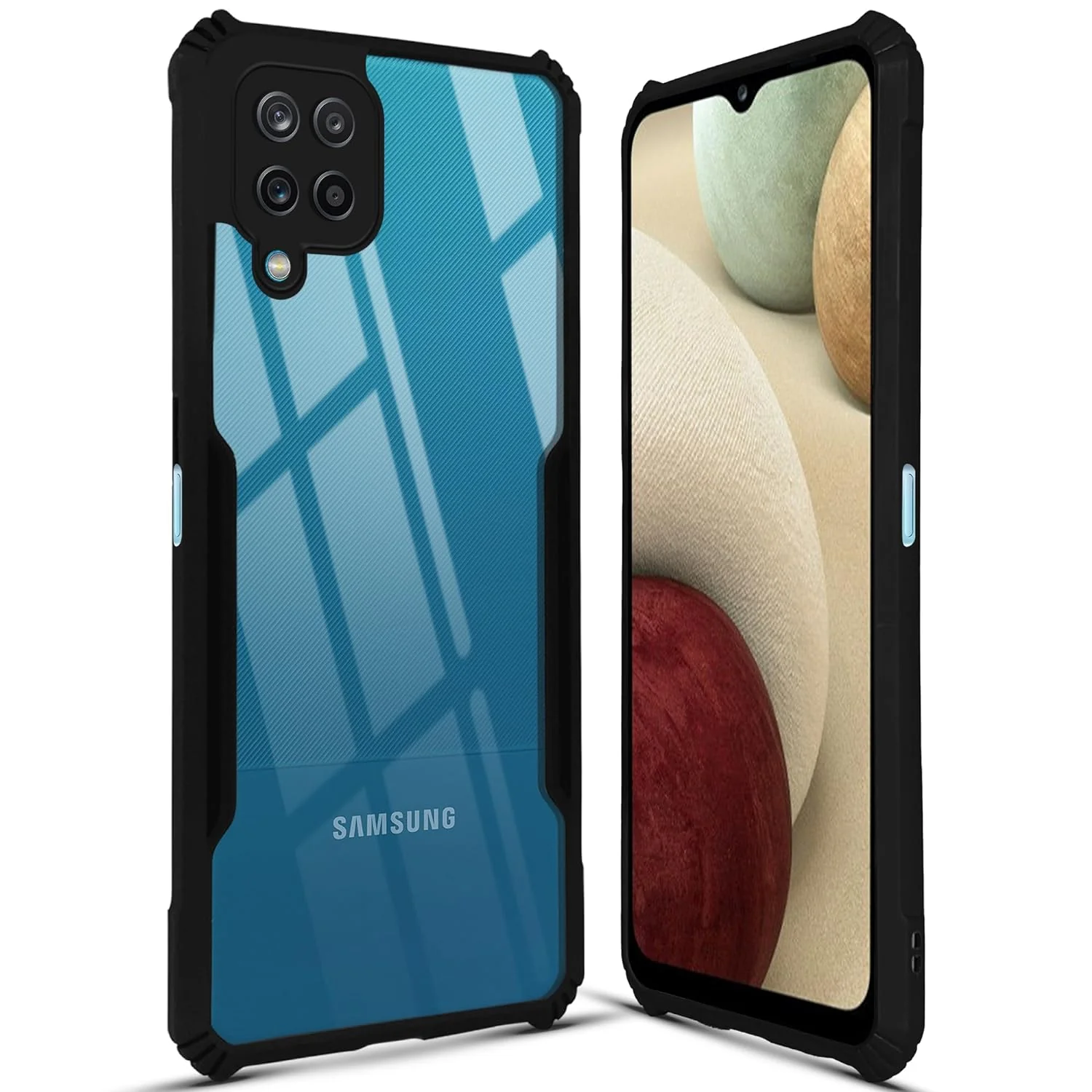 Premium Acrylic Transparent Back Cover for Samsung A12 - Image 4