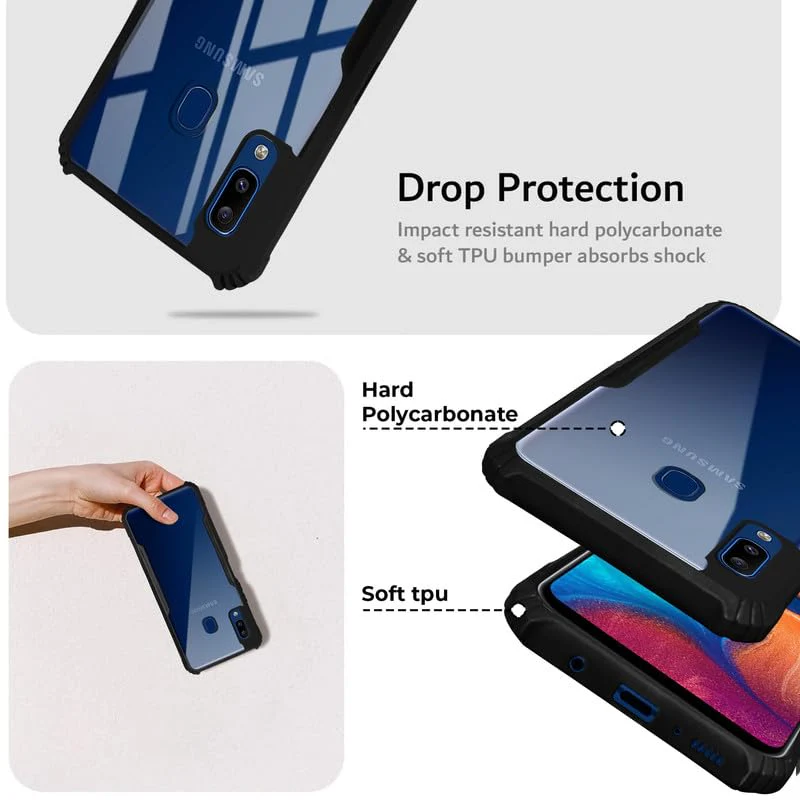 Premium Acrylic Transparent Back Cover for Samsung A20 | Samsung A30 - Image 2