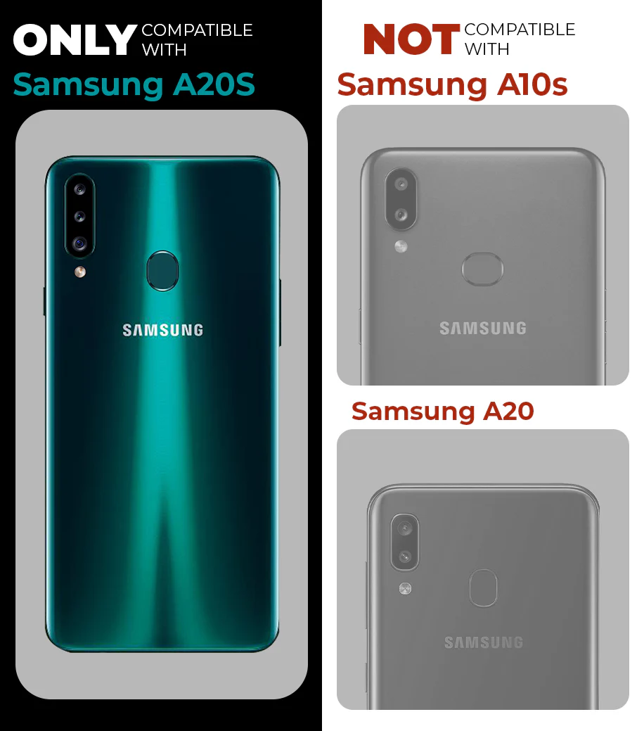Premium Acrylic Transparent Back Cover for Samsung A20s - Image 2