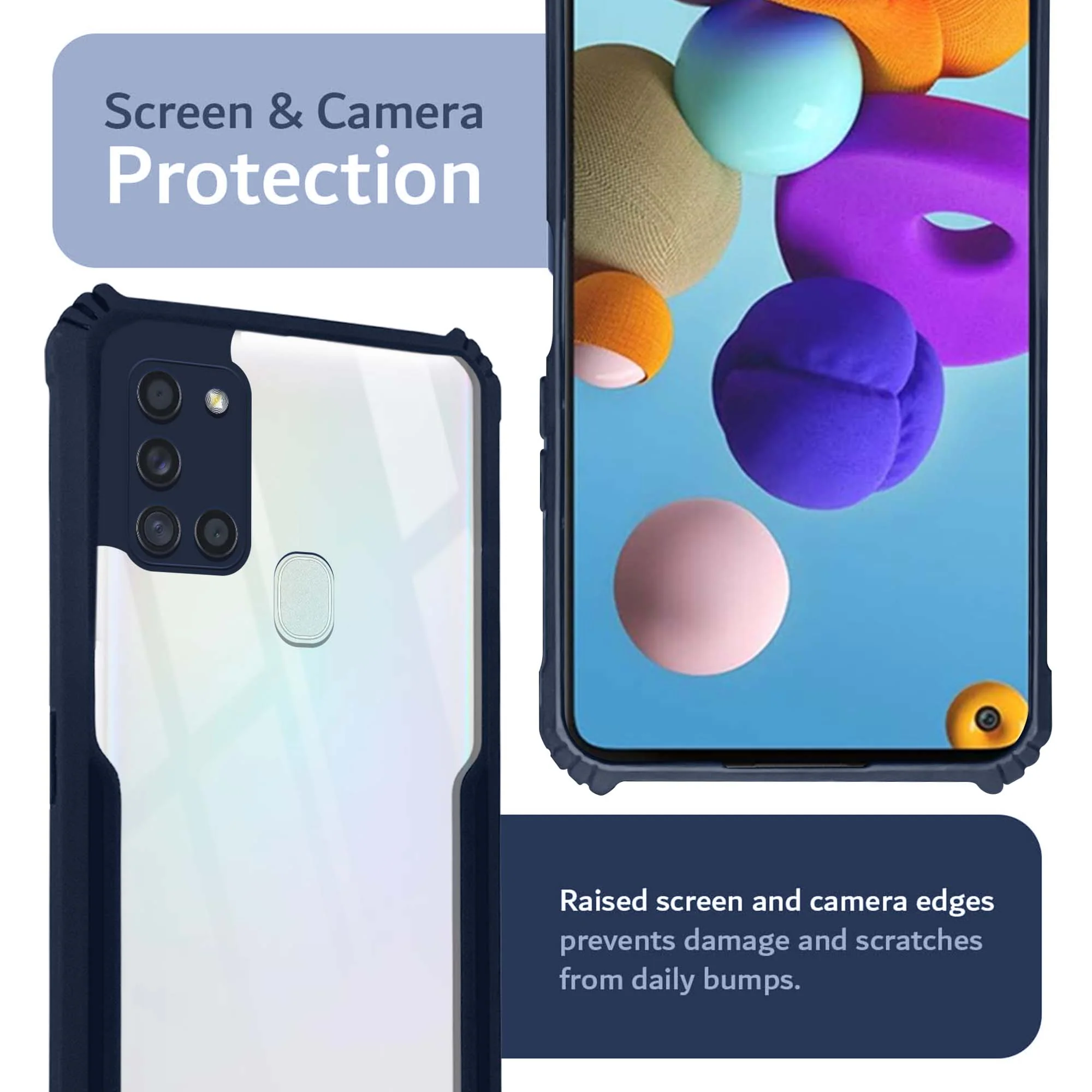 Premium Acrylic Transparent Back Cover for Samsung A21s - Image 13