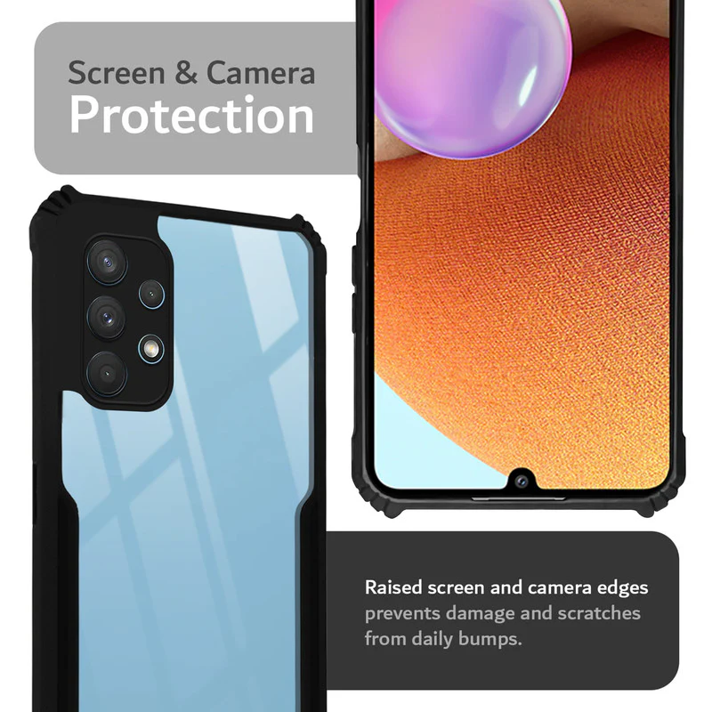 Premium Acrylic Transparent Back Cover for Samsung A32 4G - Image 6