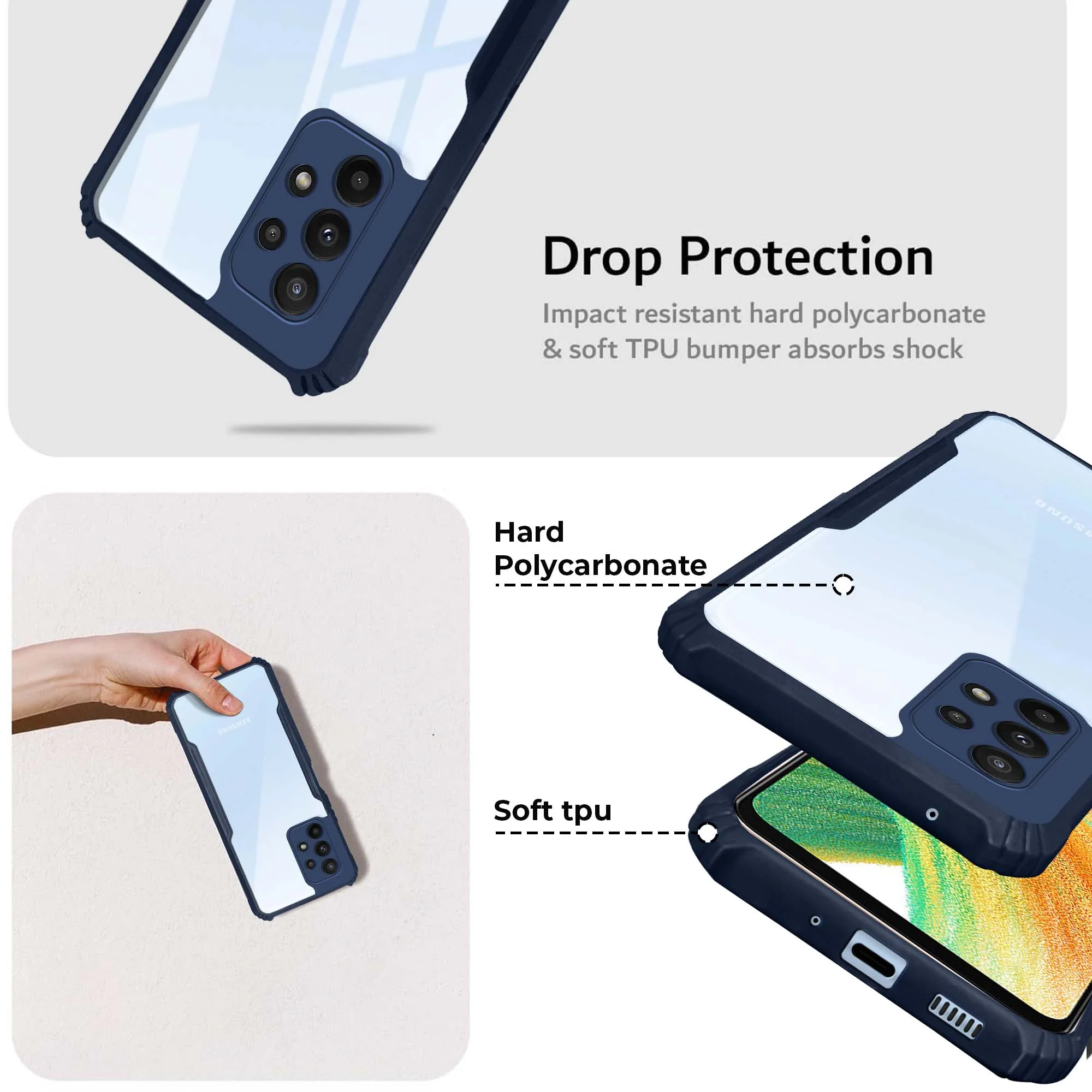 Premium Acrylic Transparent Back Cover for Samsung A33 5G - Image 11