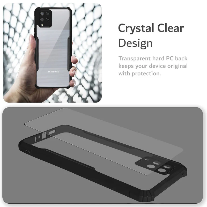 Premium Acrylic Transparent Back Cover for Samsung A42 5G - Image 3