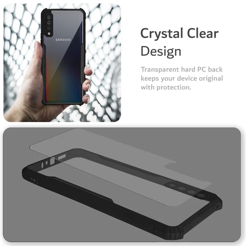 Premium Acrylic Transparent Back Cover for Samsung A50 - Image 3