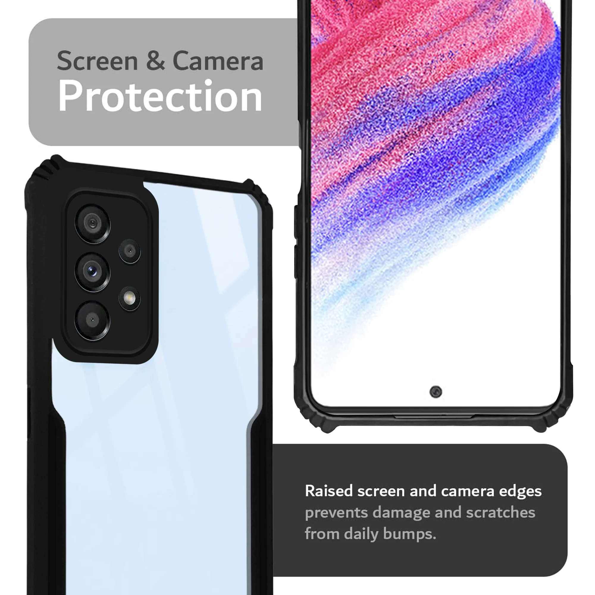 Premium Acrylic Transparent Back Cover for Samsung A53 5G - Image 5