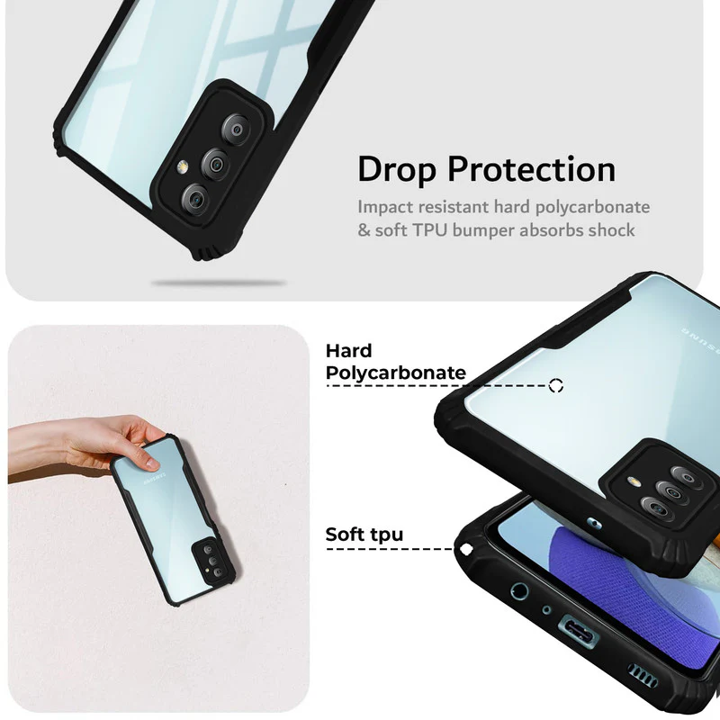 Premium Acrylic Transparent Back Cover for Samsung F23 5G - Image 4