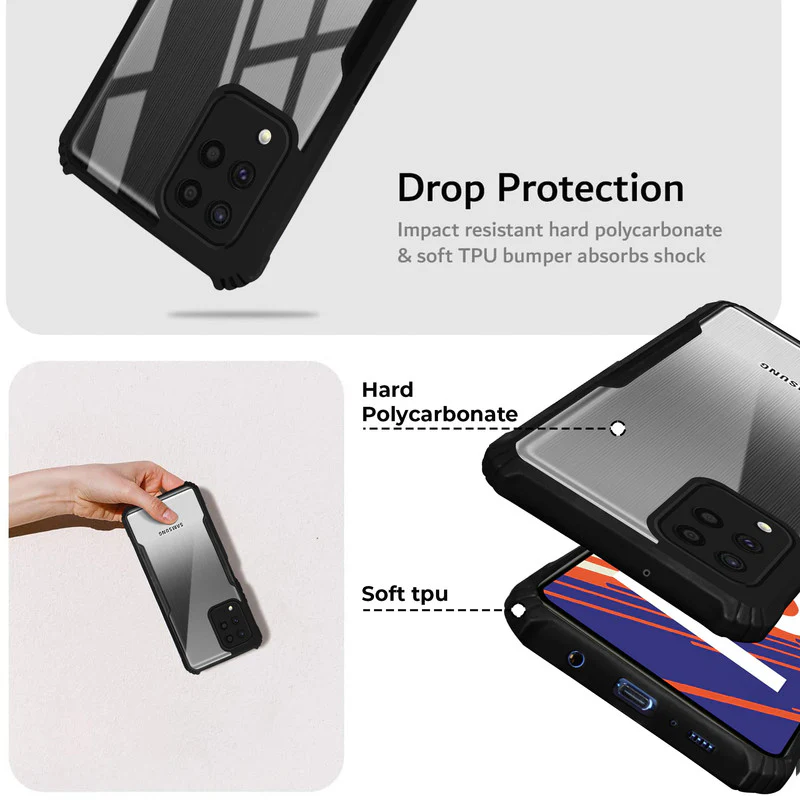 Premium Acrylic Transparent Back Cover for Samsung F62 - Image 4