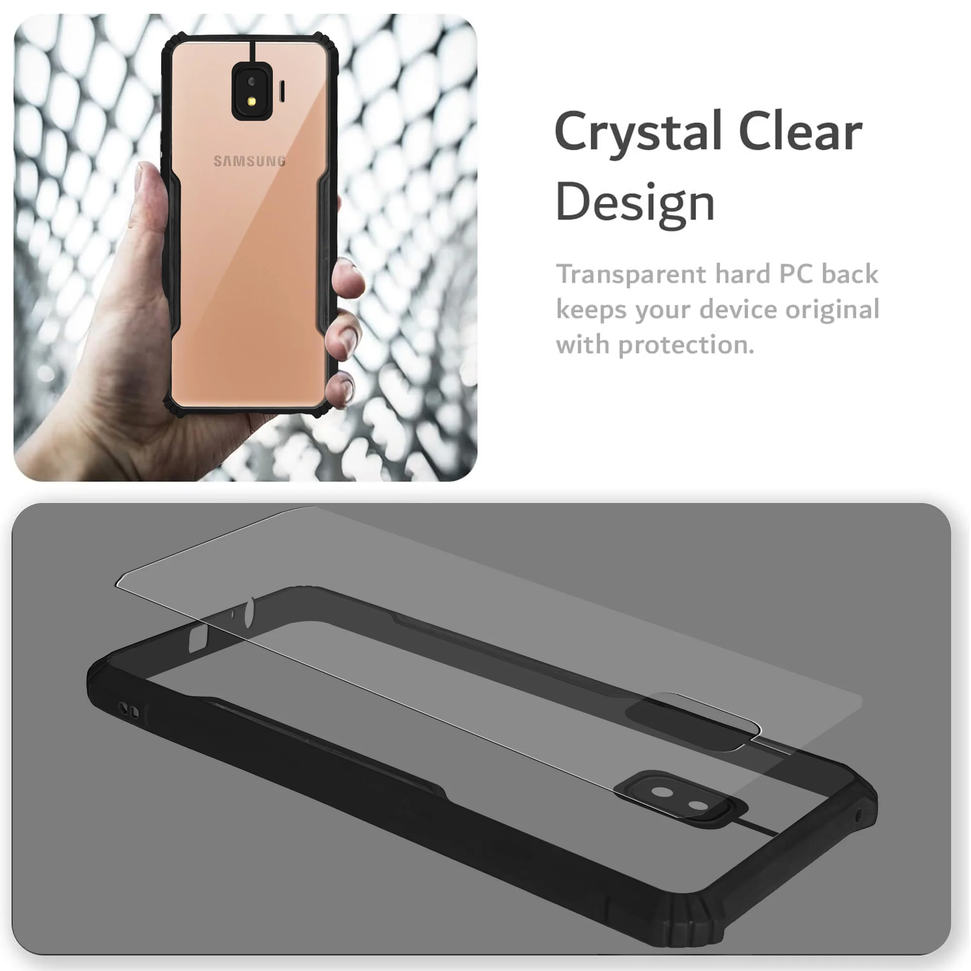 Premium Acrylic Transparent Back Cover for Samsung  J2 Core - Image 5