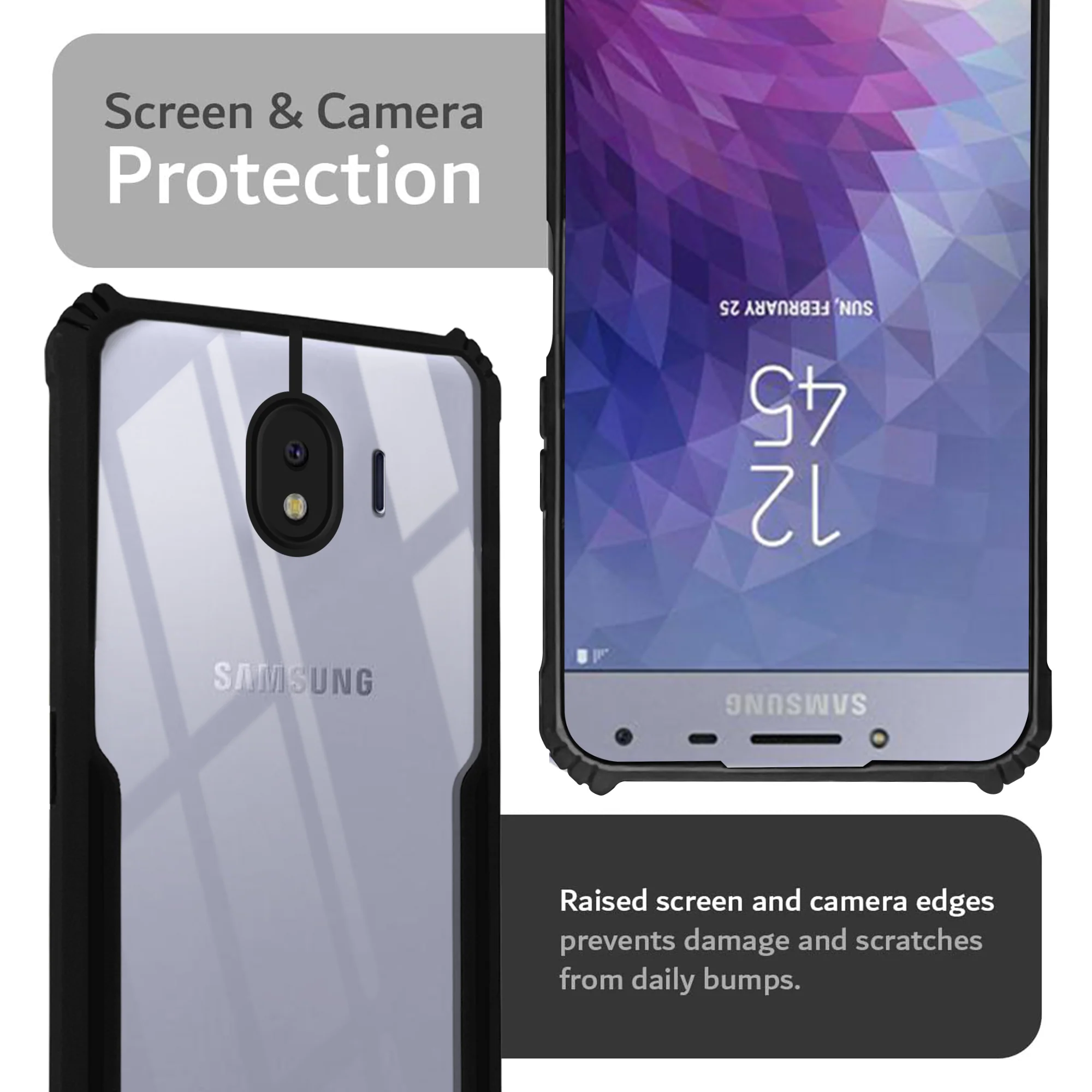 Premium Acrylic Transparent Back Cover for Samsung  J4 - Image 6