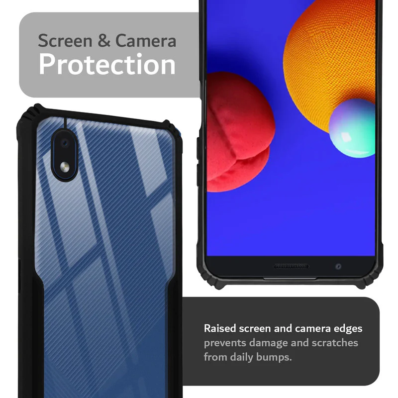 Premium Acrylic Transparent Back Cover for Samsung M01 Core - Image 5
