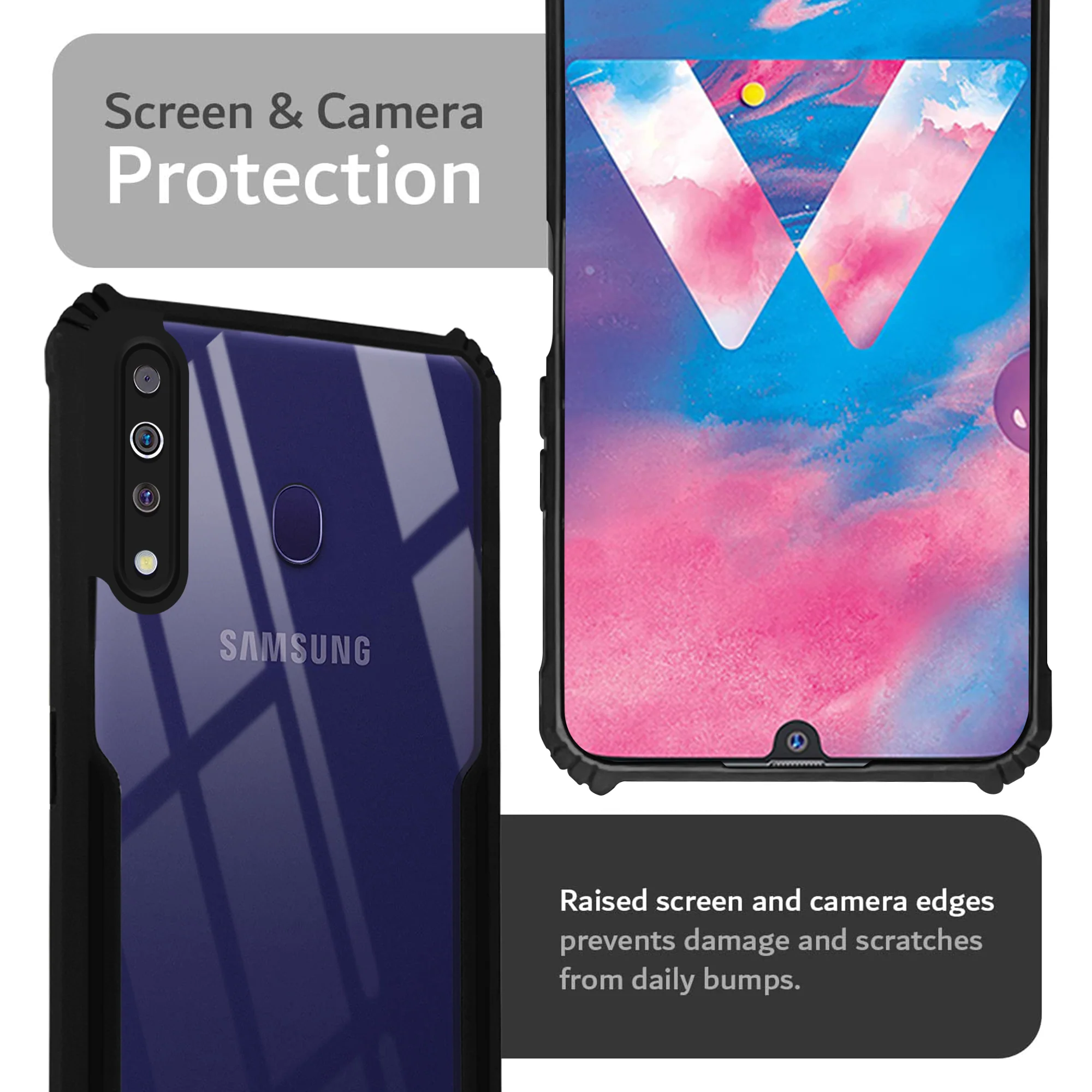 Premium Acrylic Transparent Back Cover for Samsung M30 - Image 5