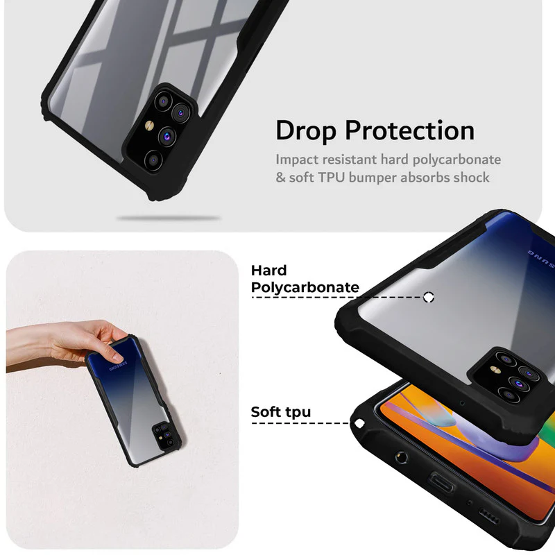 Premium Acrylic Transparent Back Cover for Samsung M31s - Image 4