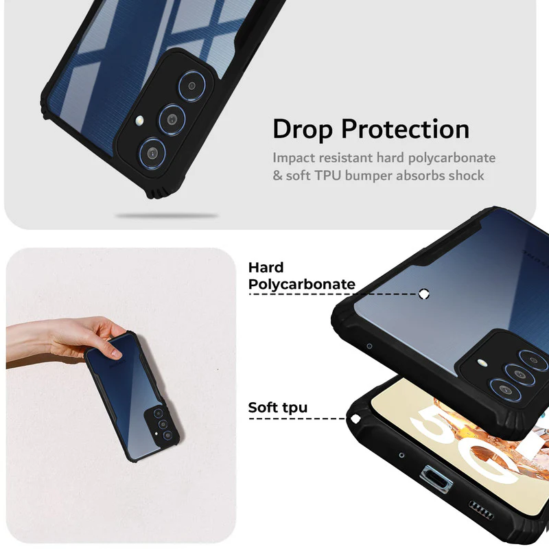 Premium Acrylic Transparent Back Cover for Samsung M35 5G - Image 3