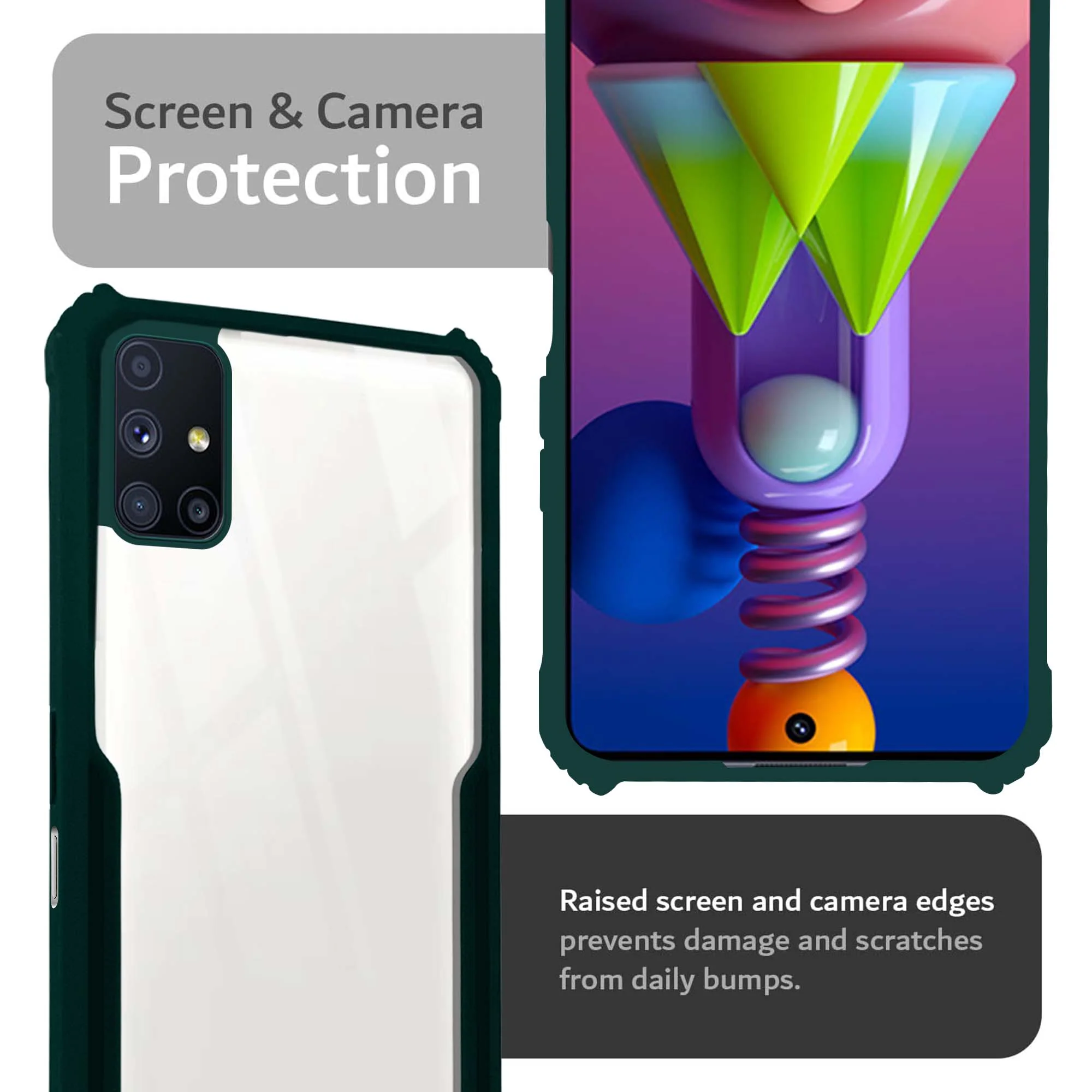 Premium Acrylic Transparent Back Cover for Samsung M51 - Image 12